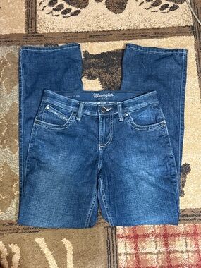 Wrangler Women's Dark Blue Straight Leg Jeans